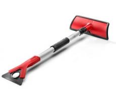 Лопатка для уборки снега со скребком Audi Ice Scraper with Snow Shovel and Telescopic Rod, Red/Black
